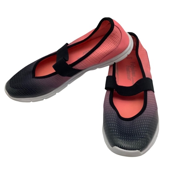 Fabulous Footwear by George Women’s Pink Ombré Comfort Mary Jane Sneakers Sz 6 - Picture 3 of 8